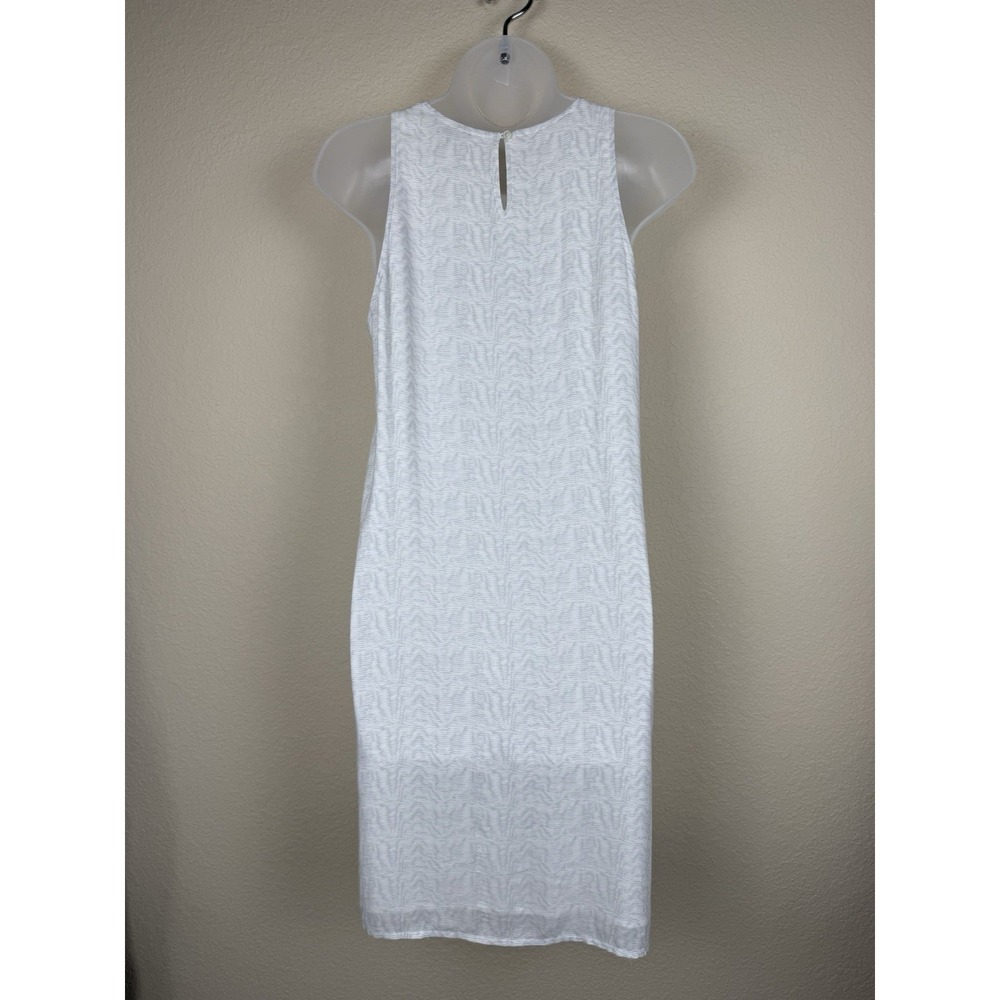 James Perse White and Grey Lined Tank Dress Quiet Luxury Minimalist Sz M - Picture 2 of 10